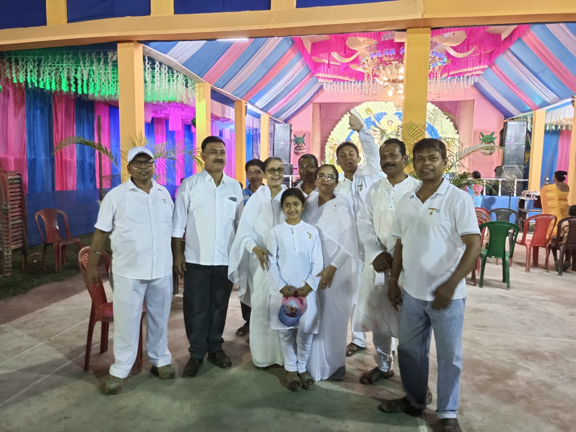 Basanti puja pandel opening basirhat paradise club (1)