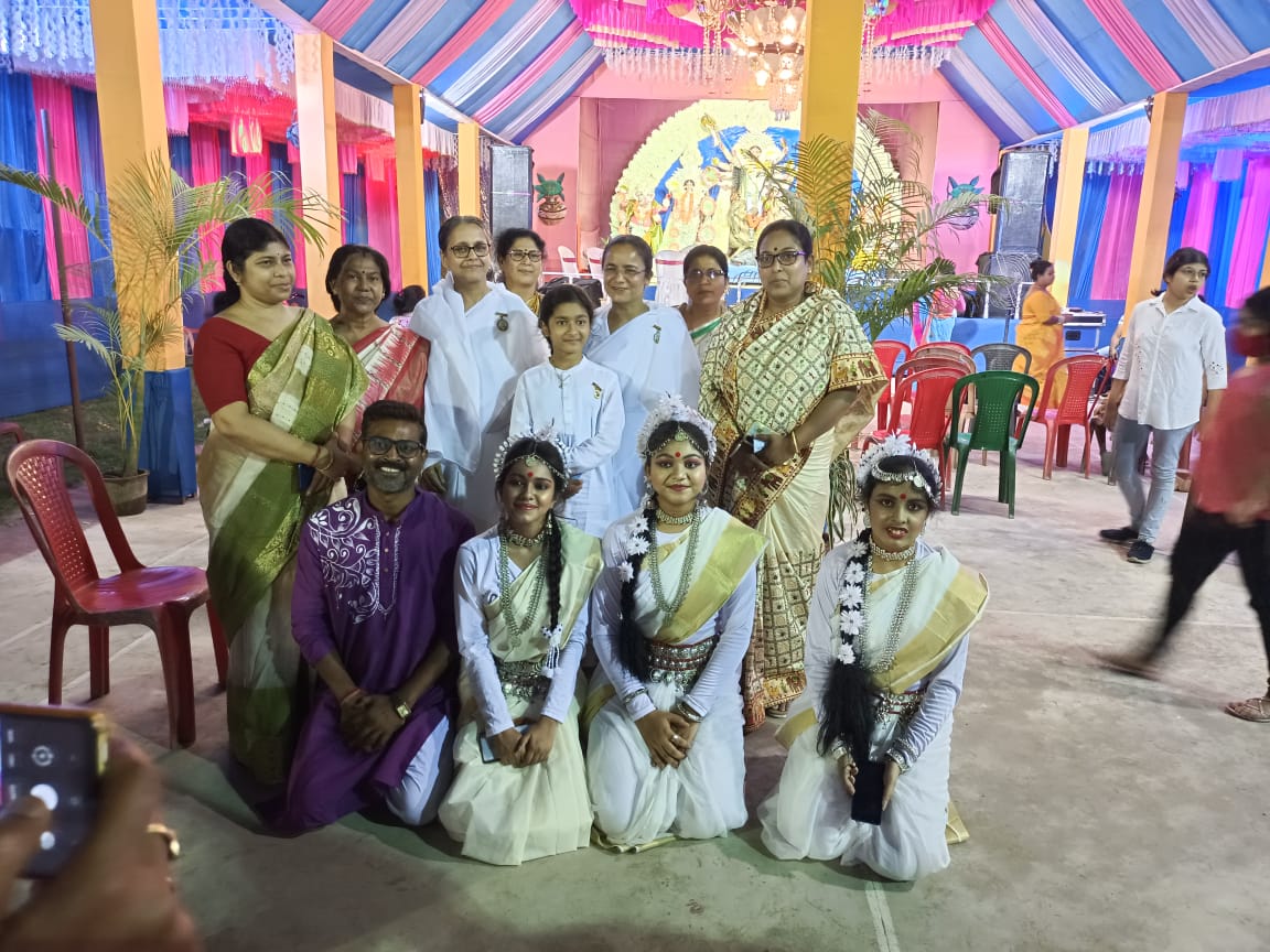 Basanti puja pandel opening basirhat paradise club (3)