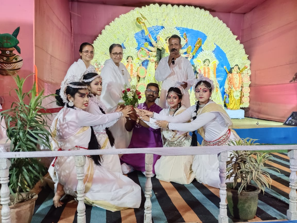 Basanti puja pandel opening basirhat paradise club (4)