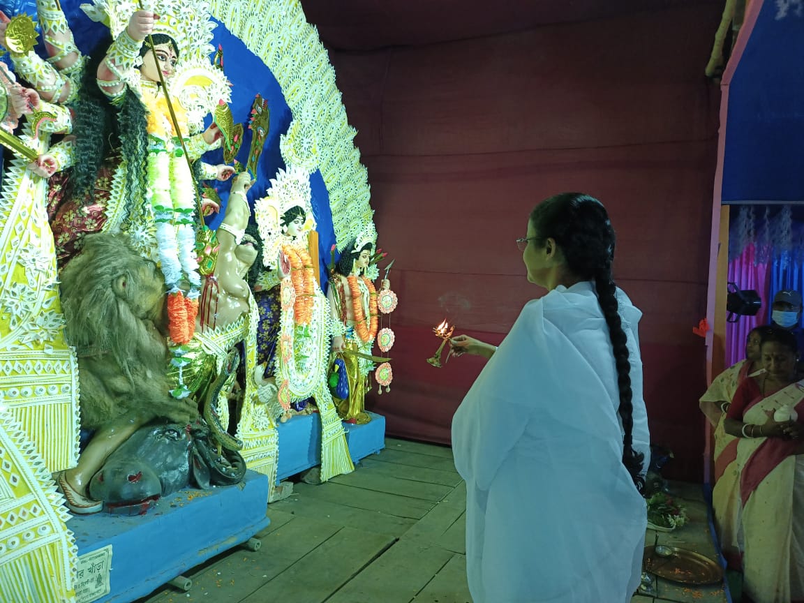 Basanti puja pandel opening basirhat paradise club (6)
