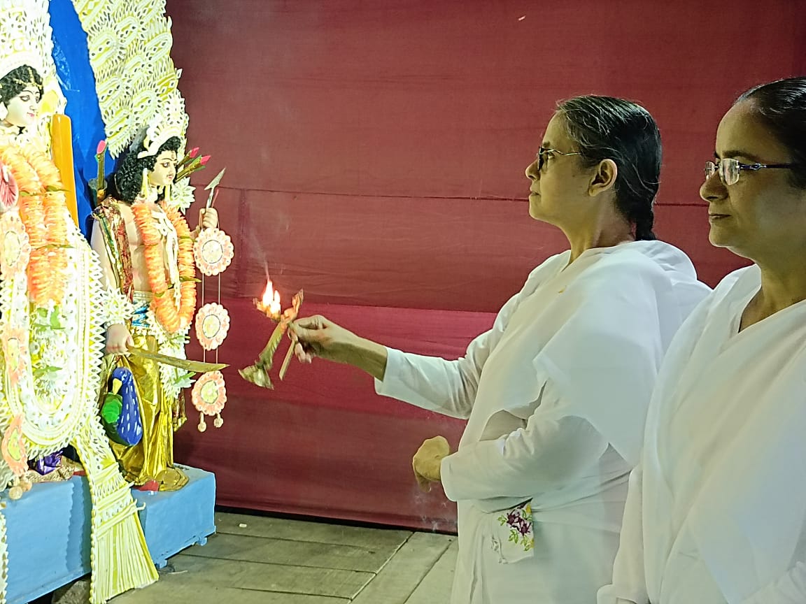 Basanti puja pandel opening basirhat paradise club (7)