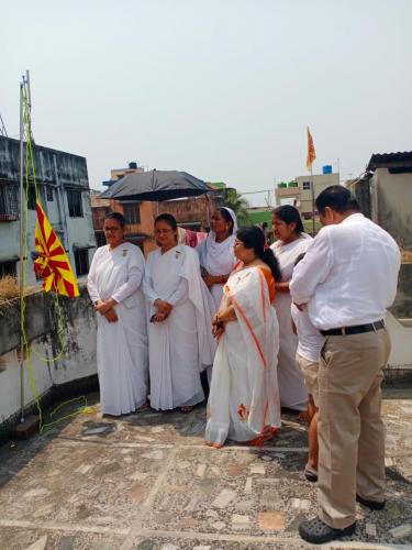 Flag Hoisting Progra at Jayanti mata Residence and Office (2)