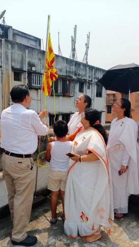 Flag Hoisting Progra at Jayanti mata Residence and Office (21)