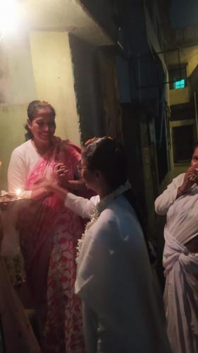 Flag Hoisting at Banani Mata's Residence (2)